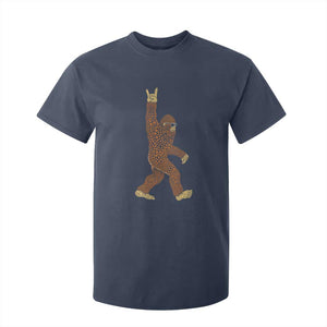 Funny Polka Dot Bigfoot Rock On T Shirt For Kid Dot Day Gift