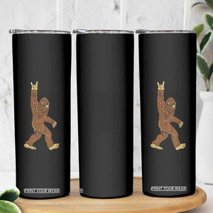 Funny Polka Dot Bigfoot Rock On Skinny Tumbler Dot Day Gift