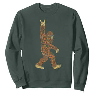 Funny Polka Dot Bigfoot Rock On Sweatshirt Dot Day Gift