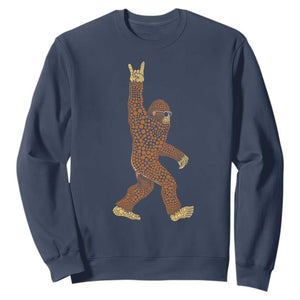 Funny Polka Dot Bigfoot Rock On Sweatshirt Dot Day Gift