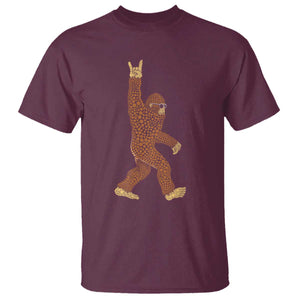 Funny Polka Dot Bigfoot Rock On T Shirt Dot Day Gift