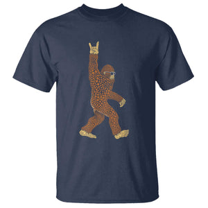 Funny Polka Dot Bigfoot Rock On T Shirt Dot Day Gift