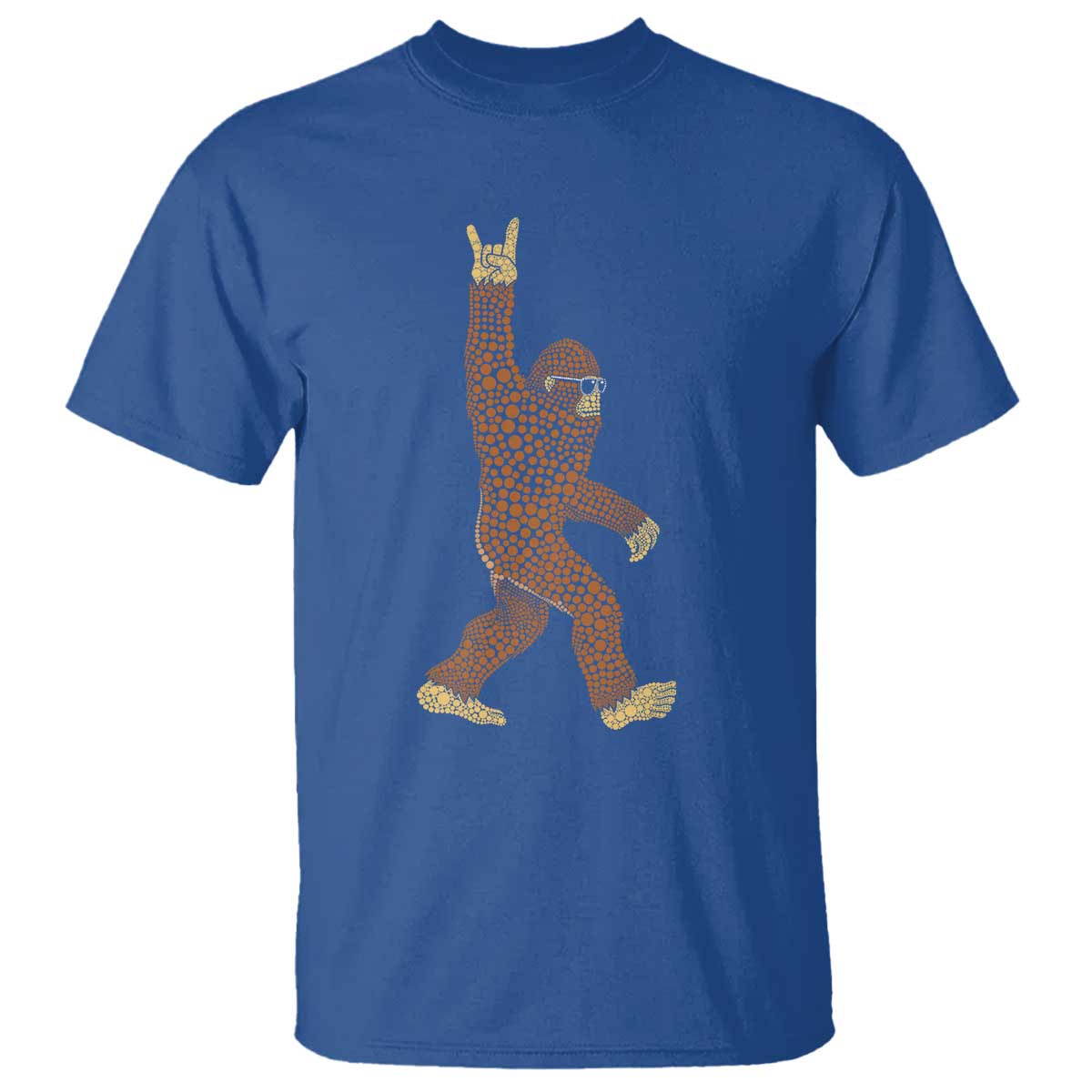Funny Polka Dot Bigfoot Rock On T Shirt Dot Day Gift