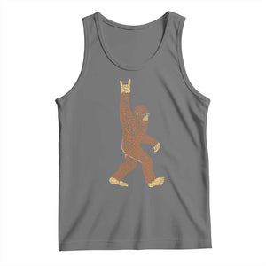 Funny Polka Dot Bigfoot Rock On Tank Top Dot Day Gift