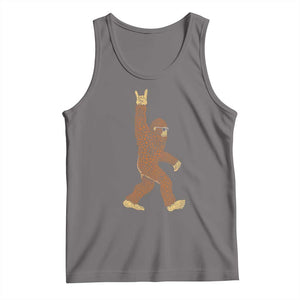 Funny Polka Dot Bigfoot Rock On Tank Top Dot Day Gift