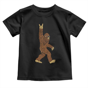 Funny Polka Dot Bigfoot Rock On Toddler T Shirt Dot Day Gift