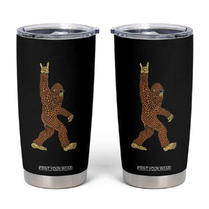 Funny Polka Dot Bigfoot Rock On Tumbler Cup Dot Day Gift