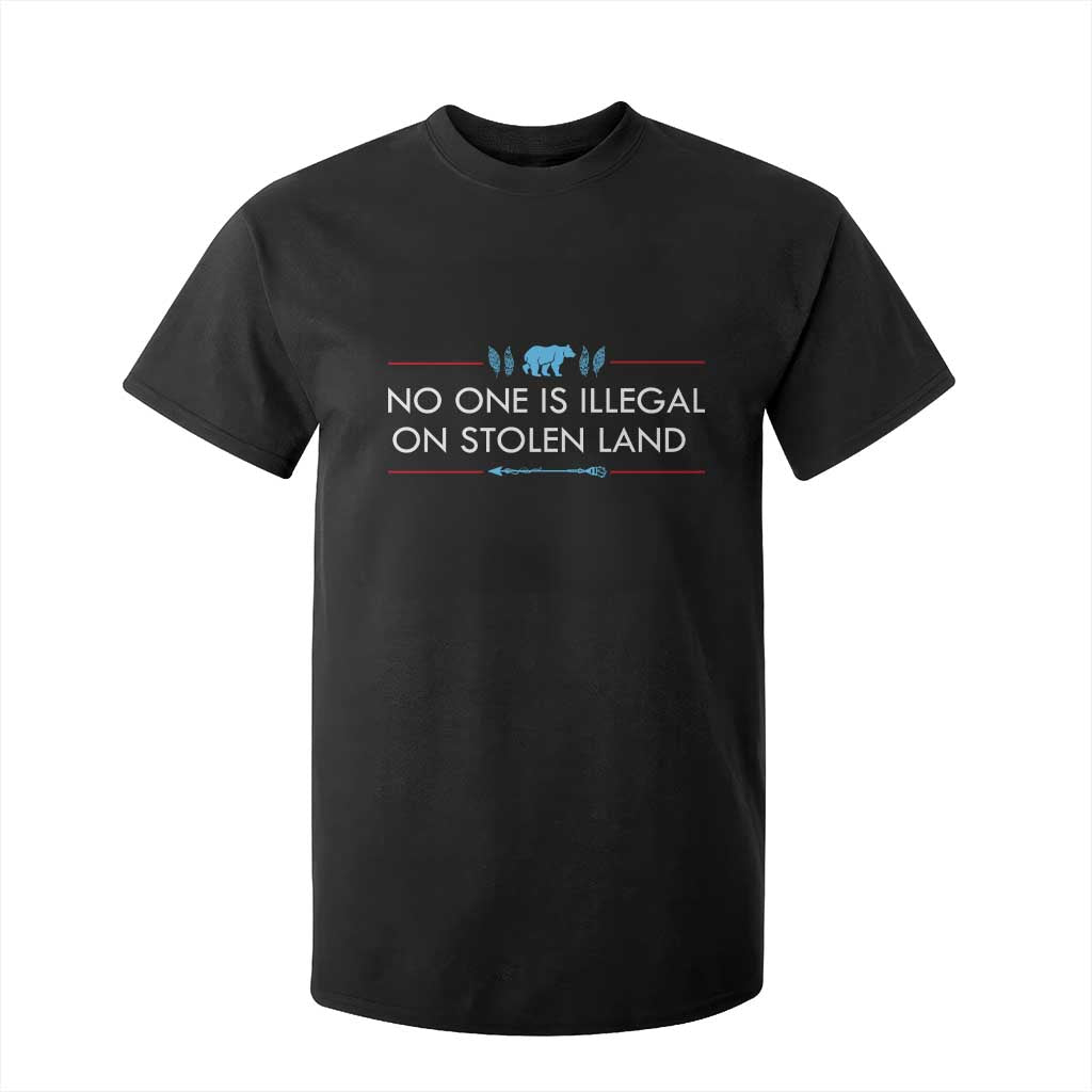 No One Is Illegal On Stolen Land T Shirt For Kid Indigenous Peoples Pride