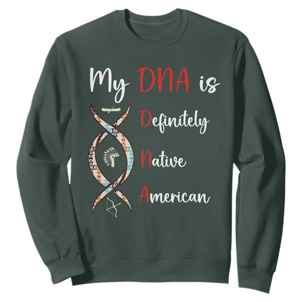 My DNA Is Definitely Native American Sweatshirt Indigenous Pride