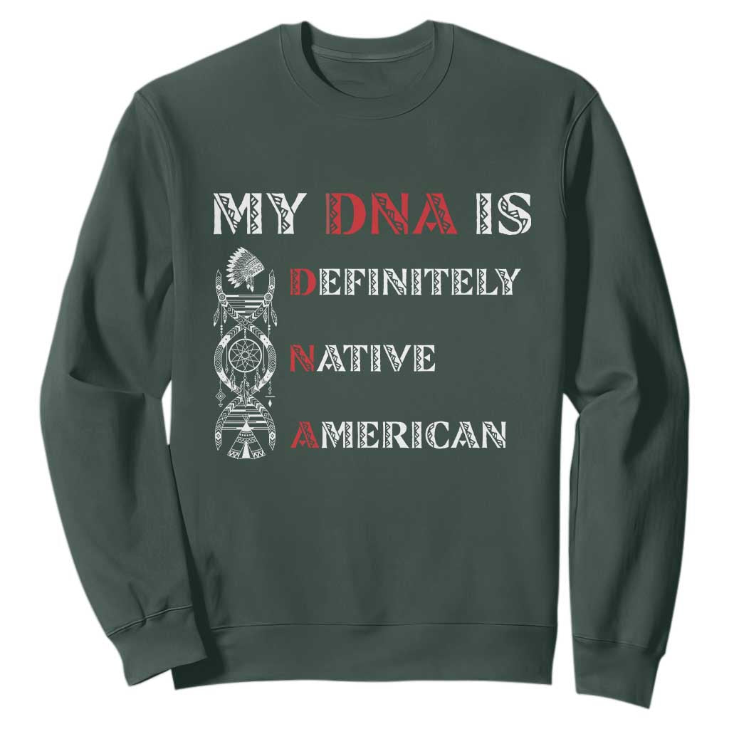 My DNA Is Definitely Native American Sweatshirt Native Roots Pride