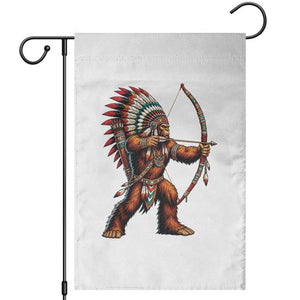 Native American Bigfoot Chief Garden Flag Forest Warrior Pride Graphic