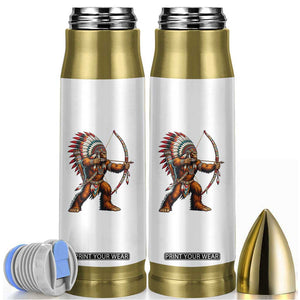 Native American Bigfoot Chief Bullet Tumbler Forest Warrior Pride Graphic