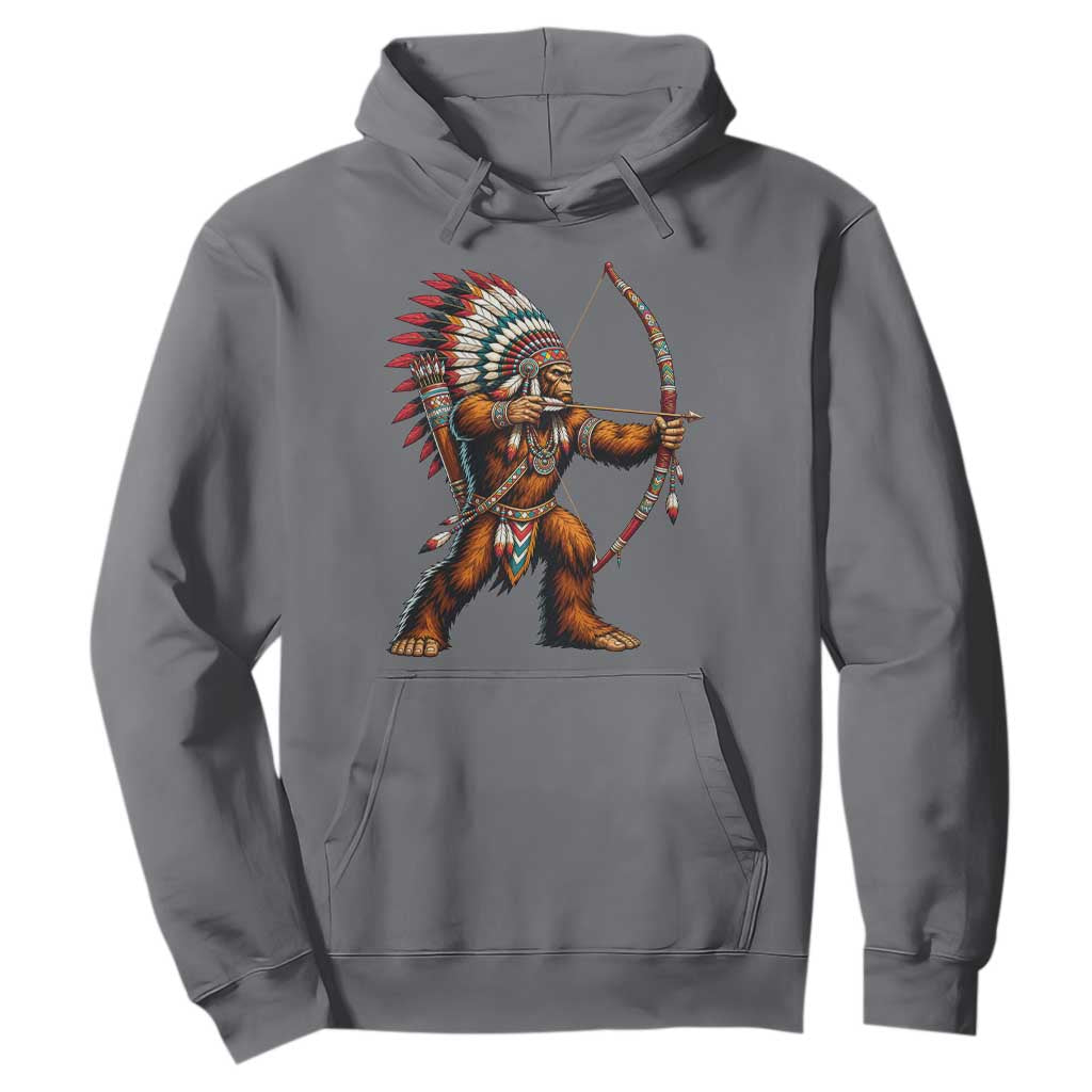 Native American Bigfoot Chief Hoodie Forest Warrior Pride Graphic