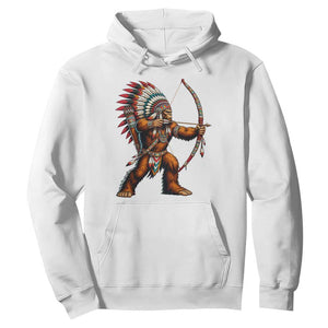 Native American Bigfoot Chief Hoodie Forest Warrior Pride Graphic