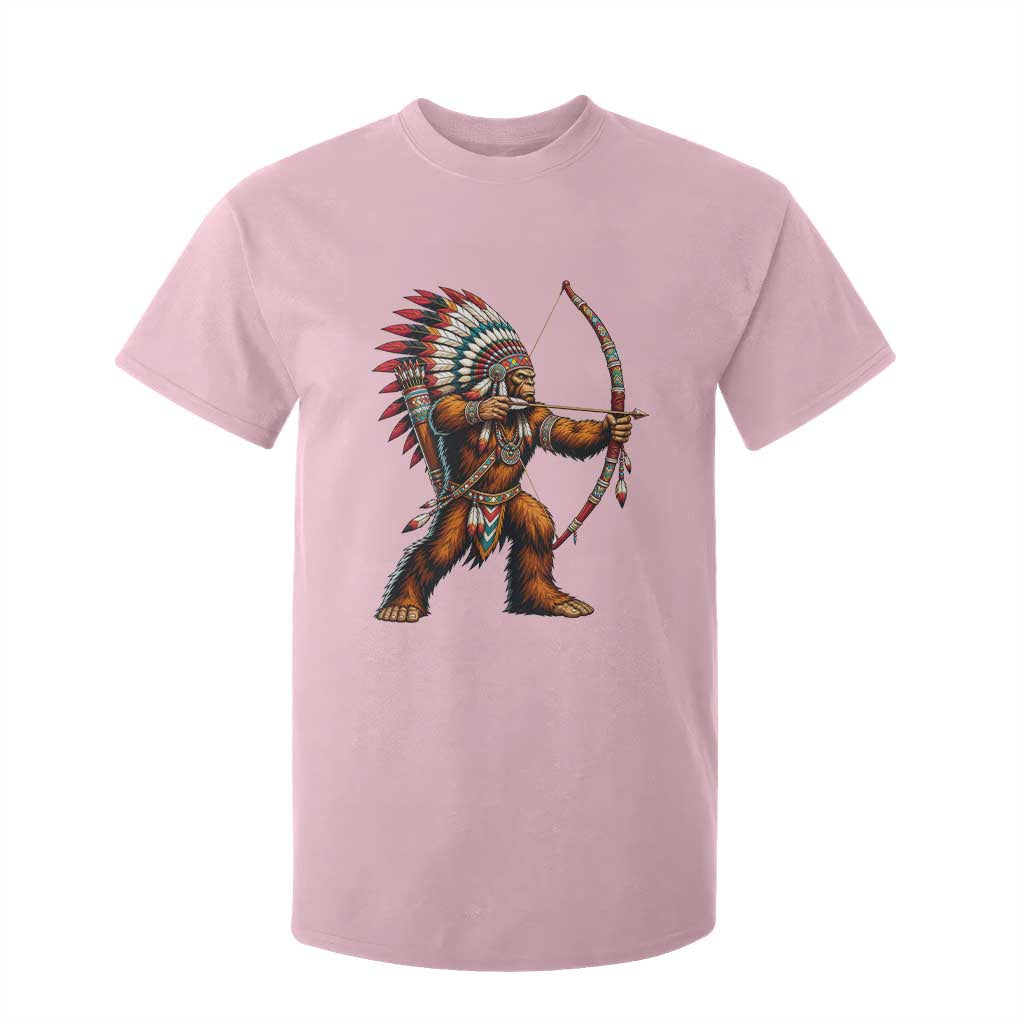 Native American Bigfoot Chief T Shirt For Kid Forest Warrior Pride Graphic