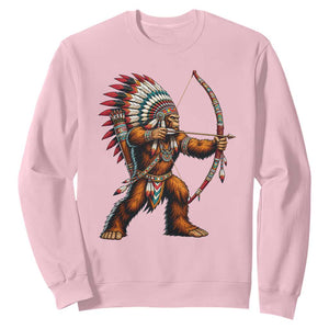 Native American Bigfoot Chief Sweatshirt Forest Warrior Pride Graphic
