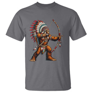 Native American Bigfoot Chief T Shirt Forest Warrior Pride Graphic