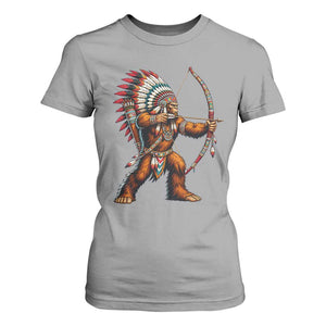 Native American Bigfoot Chief T Shirt For Women Forest Warrior Pride Graphic