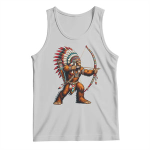 Native American Bigfoot Chief Tank Top Forest Warrior Pride Graphic