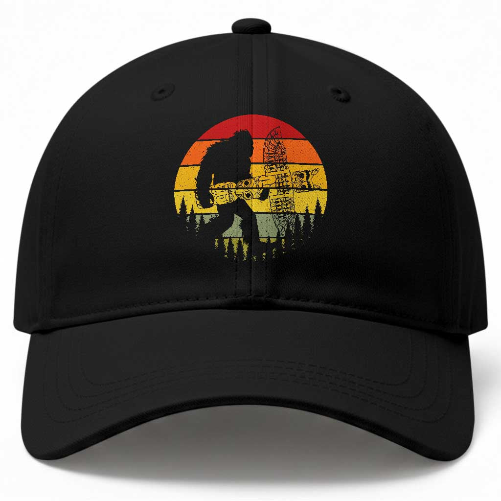 Vintage Pacific Northwest Bigfoot With Totem Pole Baseball Cap TS12 Print Your Wear