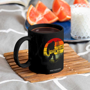 Vintage Pacific Northwest Bigfoot With Totem Pole Coffee Mug