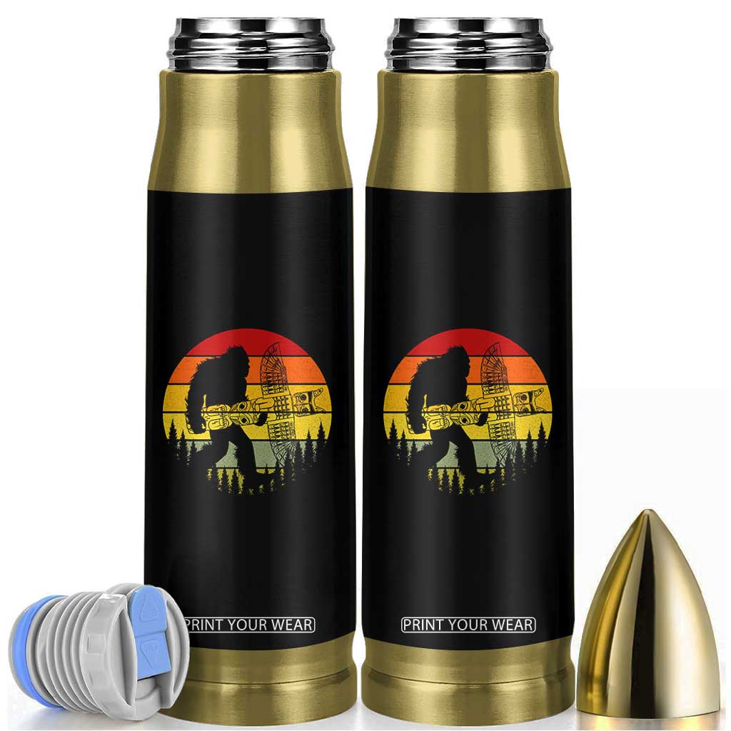 Vintage Pacific Northwest Bigfoot With Totem Pole Bullet Tumbler TS12 Black Print Your Wear