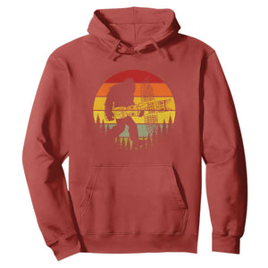Vintage Pacific Northwest Bigfoot With Totem Pole Hoodie