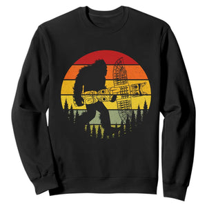 Vintage Pacific Northwest Bigfoot With Totem Pole Sweatshirt