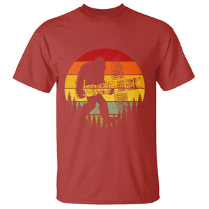 Vintage Pacific Northwest Bigfoot With Totem Pole T Shirt