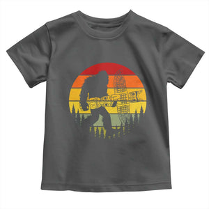 Vintage Pacific Northwest Bigfoot With Totem Pole Toddler T Shirt