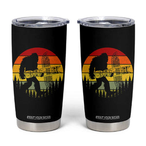 Vintage Pacific Northwest Bigfoot With Totem Pole Tumbler Cup
