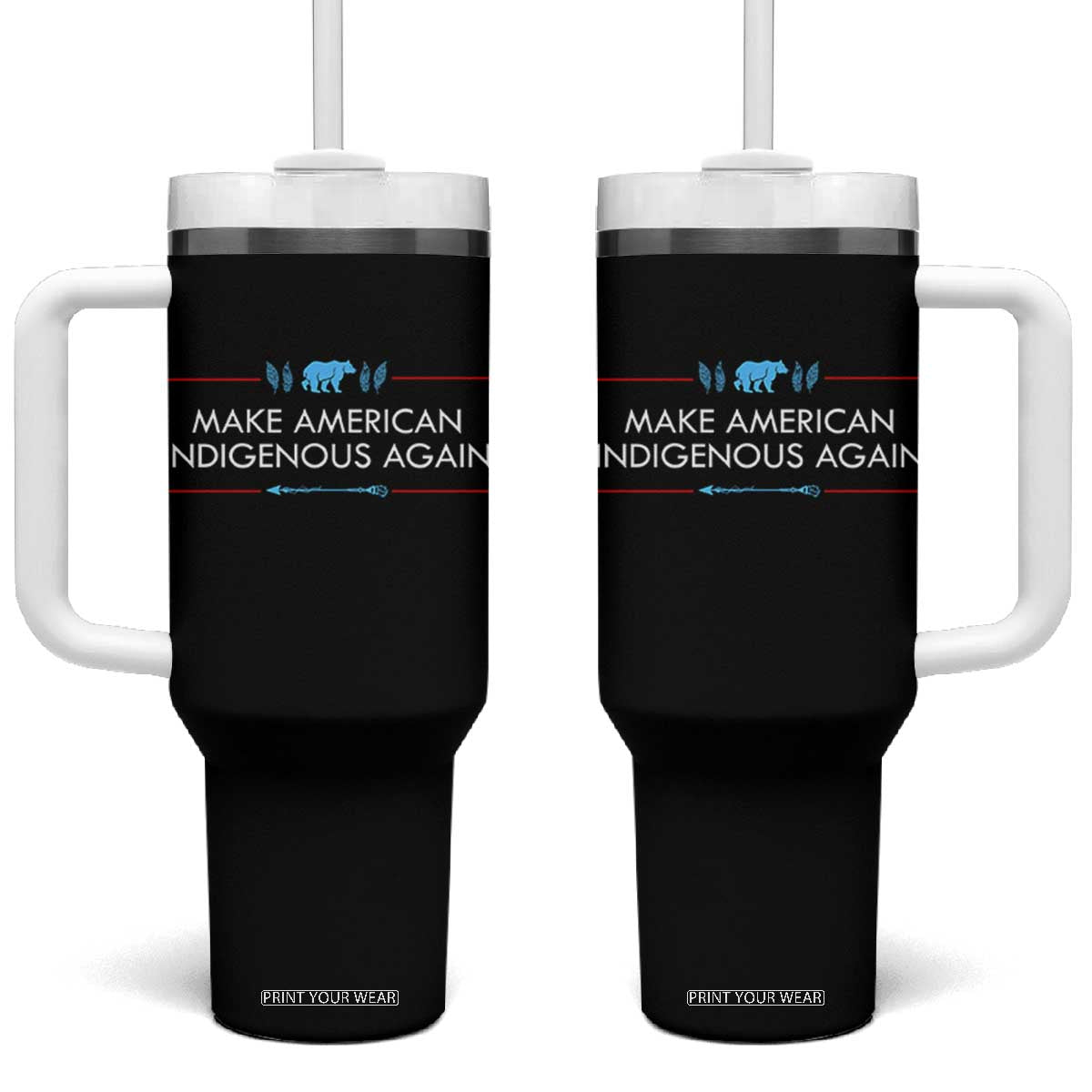 Make America Indigenous Again Tumbler With Handle Native Heritage Pride