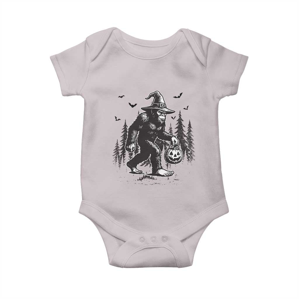 Funny Halloween Gift Baby Onesie Bigfoot Witch Costume TS12 Ice Gray Print Your Wear
