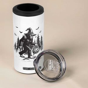 Funny Halloween Gift 4 in 1 Can Cooler Tumbler Bigfoot Witch Costume TS12 Print Your Wear