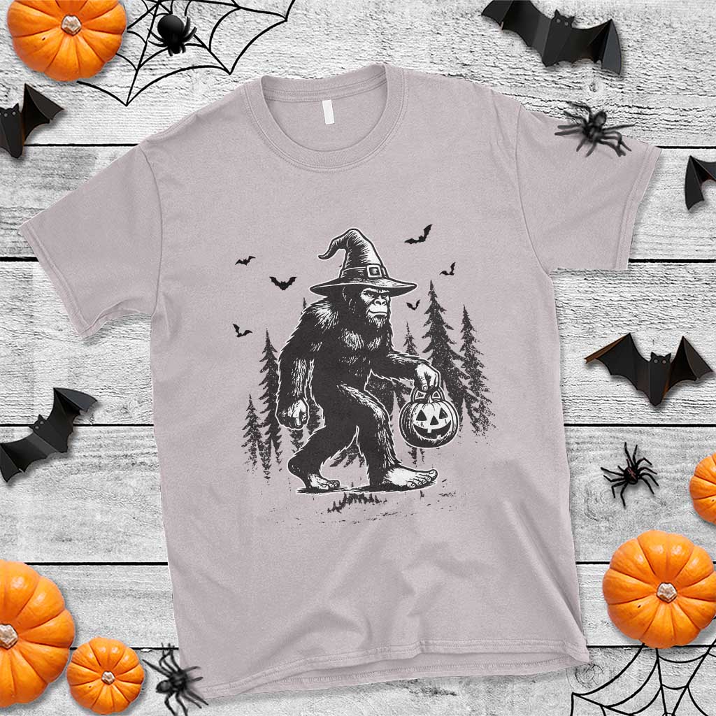 Funny Halloween Gift T Shirt Bigfoot Witch Costume TS12 Ice Gray Print Your Wear
