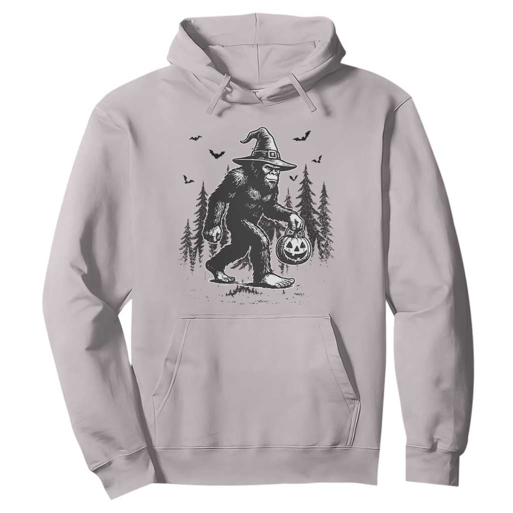 Funny Halloween Gift Hoodie Bigfoot Witch Costume TS12 Ice Gray Print Your Wear