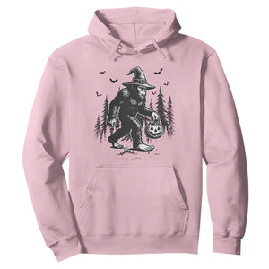 Funny Halloween Gift Hoodie Bigfoot Witch Costume TS12 Light Pink Print Your Wear