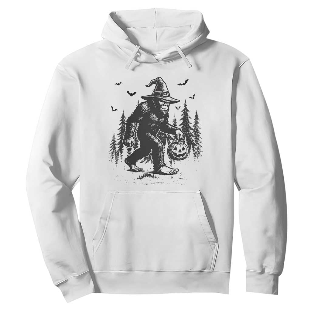 Funny Halloween Gift Hoodie Bigfoot Witch Costume TS12 White Print Your Wear