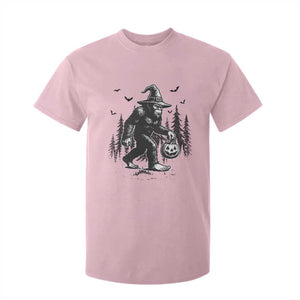 Funny Halloween Gift T Shirt For Kid Bigfoot Witch Costume TS12 Light Pink Print Your Wear