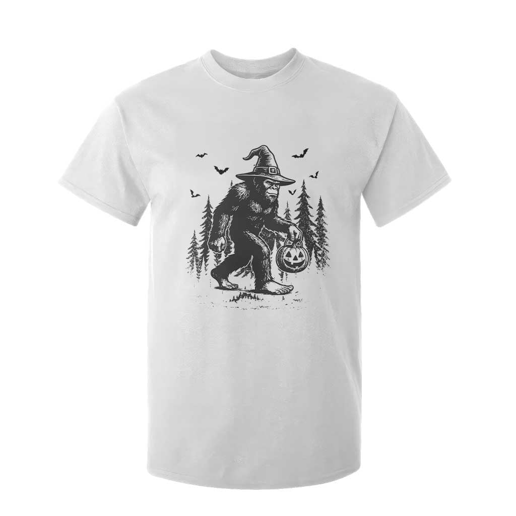 Funny Halloween Gift T Shirt For Kid Bigfoot Witch Costume TS12 White Print Your Wear