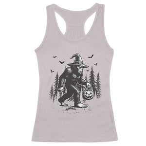 Funny Halloween Gift Racerback Tank Top Bigfoot Witch Costume TS12 Ice Gray Print Your Wear
