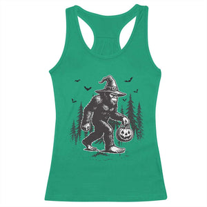 Funny Halloween Gift Racerback Tank Top Bigfoot Witch Costume TS12 Irish Green Print Your Wear