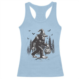 Funny Halloween Gift Racerback Tank Top Bigfoot Witch Costume TS12 Light Blue Print Your Wear