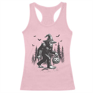 Funny Halloween Gift Racerback Tank Top Bigfoot Witch Costume TS12 Light Pink Print Your Wear