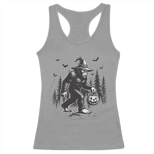 Funny Halloween Gift Racerback Tank Top Bigfoot Witch Costume TS12 Sport Gray Print Your Wear