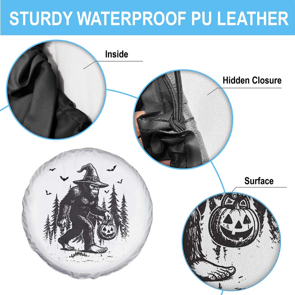 Funny Halloween Gift Spare Tire Cover Bigfoot Witch Costume TS12 Print Your Wear