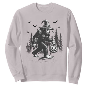 Funny Halloween Gift Sweatshirt Bigfoot Witch Costume TS12 Ice Gray Print Your Wear