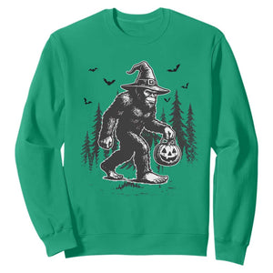 Funny Halloween Gift Sweatshirt Bigfoot Witch Costume TS12 Irish Green Print Your Wear