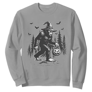 Funny Halloween Gift Sweatshirt Bigfoot Witch Costume TS12 Sport Gray Print Your Wear