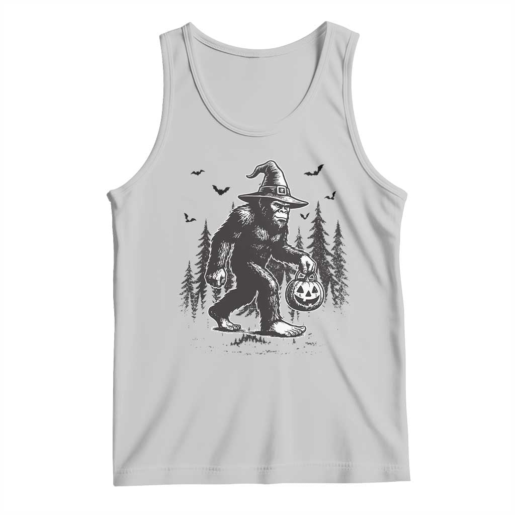 Funny Halloween Gift Tank Top Bigfoot Witch Costume TS12 Ash Print Your Wear